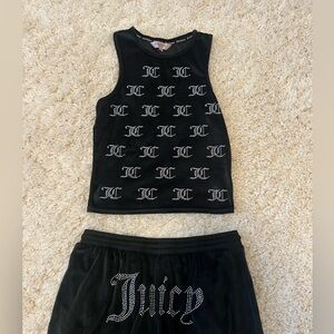SOLD - Juicy Couture Black Lounge Wear Set Size M